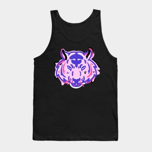 Tiger girl power minimalist Tank Top